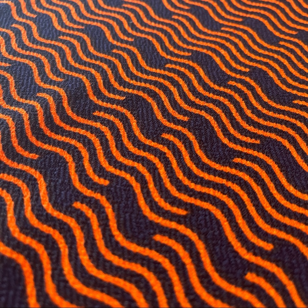 LuLaRoe XL Cassie skirt- navy blue & orange print - Picture 13 of 13